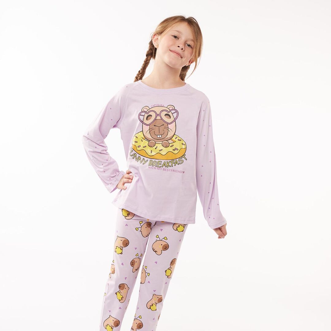 Pijama (Nena) T6-T8 “Capy Breakfast”